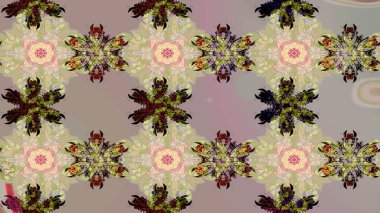 Kar taneleri arka plan. Kar tanesi süs desen. Snowflakes desen. Düz renkli arka plan üzerinde izole kar taneleri tasarımı. Raster illüstrasyon.