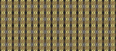 Gri, kahverengi ve altın desenli. Klasik raster şablonu. Tekrarlayan ögelerle kusursuz soyut arkaplan.