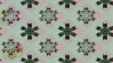 El çizimi Noel Raster illüstrasyonu. Yeni yıl dekoratif kar taneleri arka planı. Kış Kar Taneleri Karalamaları.