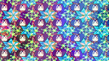 Elle çizilmiş sonbahar çiçeği deseni. Renkli mavi ve nötr çizim kalıbı. Doodle tarzı. Tekstil ve kapak tasarımı için mükemmel. Mavi ve nötr renkte çiçekler.