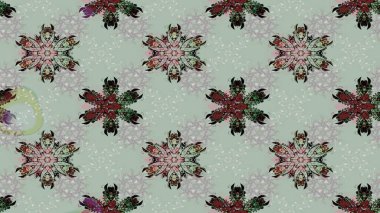 Kışın sembolü. Raster illüstrasyon kar taneleri. Gri ve siyah renkli suluboya kar taneleri. Güzel dekorasyon.