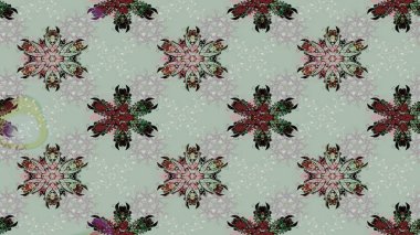 Kışın sembolü. Raster illüstrasyon kar taneleri. Gri ve siyah renkli suluboya kar taneleri. Güzel dekorasyon.