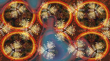 Renkli arka planda izole edilmiş suluboya kar taneleri. Raster illüstrasyonu. Kışın sembolü. Kar taneleri kışı.