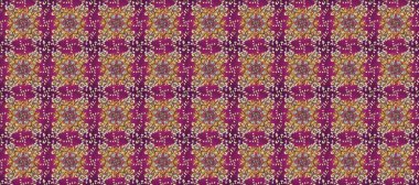 Oriental raster klasik mor, kahverengi, bej ve altın desenli. Kusursuz soyut bir arkaplan. Raster illüstrasyonu.