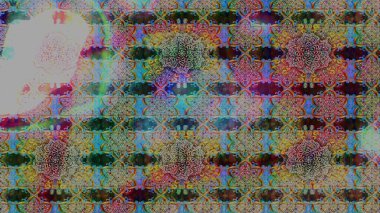 Çiçek desenli raster, kahverengi ve gri çizgi grafik desenli soyut raster arkaplan. Modern stil dokusu.