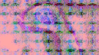 Parmak izi, kumaş, duvar kâğıdı, tekstil için raster dokusu. Nakış desenli çiçek deseni. Renkli grunge soyut arkaplanı colopink ve nötr çiçeklerle zenginleştirir.