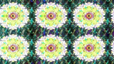 Yeşil ve nötr renklerde. Raster illüstrasyonu. Çiçekli güzel suluboya desen.