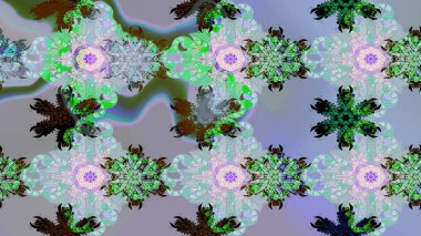 Tatil havası. Nazik romantik baskı. Bahar mevsimi. Raster güzel bir çiçek deseni çizmiş. Mavi ve nötr renkte çiçekler.