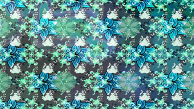 Farklı kar taneleri toplayıcısı, mavi ve gri renklerde kış elementleri. Raster Noel soyut renkli arkaplan ve tatlı kar tanesi.