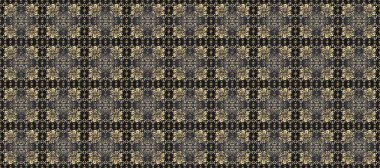 Kusursuz oryantal klasik altın desen. Gri, kahverengi ve bej renklerde altın tekrarlayan elementler içeren Raster soyut arkaplanı.