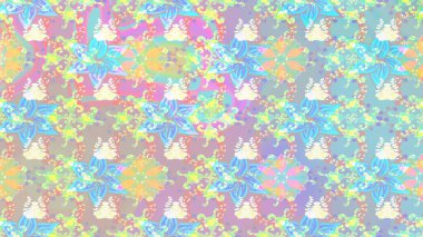 Karla süslenmiş Noel kar taneleri. Raster illüstrasyonu. Noel şenliği arka planı.