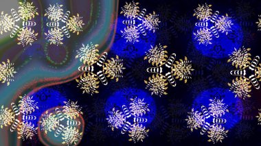 Düz dizayn. Raster illüstrasyonu. Renkli arka planda kar taneleri. Kar tanesi ikonu, izole edilmiş. Raster kar tanesi simgesi.