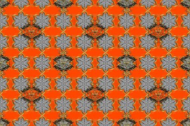 Raster illüstrasyonu. Çiçekler, dallar, bitkiler ve çiçekler. Güzel kumaş deseni. El çizimi.