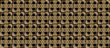 Kahverengi, siyah ve bej renklerde altın elementler. Barok tarzında kusursuz bir doğulu süsü. Geleneksel klasik raster altın pürüzsüz desen.