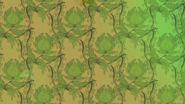 Flower eskiz arka planı. Çiçek deseni. Şatafatlı bahar bahçesi dokusu. Raster illüstrasyonu.