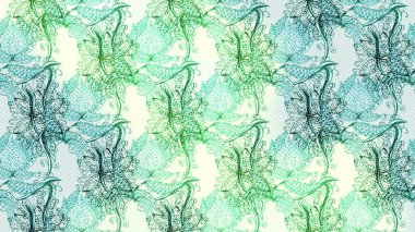 Eskiz Vintage Çiçek Deseni. Raster Kalça dokusu deseni.