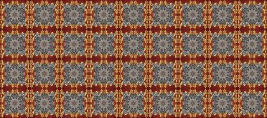 Gri ve kahverengi renklerde, altın elementli, pürüzsüz bir desen. Şam tasarım için kusursuz desen.