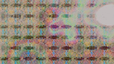 Renkli Bahar Teması eskiz kalıbı. Chichi 'nin kumaş kalıbını çiz. Düz Çiçek Elementleri Tasarımı. Çiçek deseni. Raster illüstrasyonu.