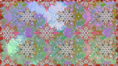 Tarafsız çiçekli kusursuz desen, suluboya çiçekli desen, şirin çiçek, duvar kağıdı, kart veya kumaş için fayanslı. Raster - stok.