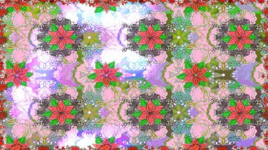 Tekstil için dikişsiz suluboya desen. Elle çizilmiş çiçek deseni (fayans). Sevimli çiçekler, desenli, nötr renklerle renksiz desen.