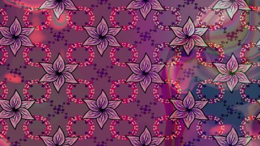 Küçük çiçekte güzel bir desen. Çiçekli bahar çiçekleri. Küçük renkli çiçekler. Moda baskıları için zarif bir şablon. Motley illüstrasyonu. Çizim.