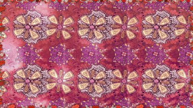 Raster resim. Sorunsuz. Sevimli çiçek desenli küçük çiçek.