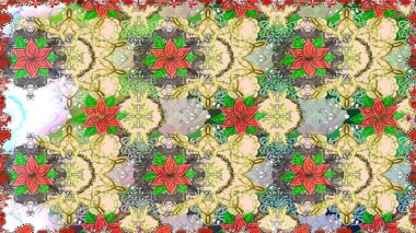 Çiçek arkaplan. Renkli, pürüzsüz desen. Raster illüstrasyonu. Çiçek duvar kâğıdı. Tarafsız renklerde şirin tekstil.