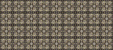 Gri ve bej renklerde altın desenli altın elementler. Barok tarzında kusursuz bir doğulu süsü. Raster oryantal süs. Geleneksel klasik altın desen.