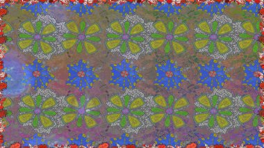 Gri renkli çiçekler. Tişörtsüz arka plan deseni. Tropik çiçekler.