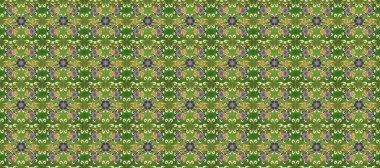 Doğu tarzında klasik tasarım öğesi. Çiçekli süslemeli, pürüzsüz bir desen. Süslü dantel iz sürücü. Duvar kâğıdı için altın süslü bir illüstrasyon. Yeşil, gri ve bej renklerde Arapça dekoru.