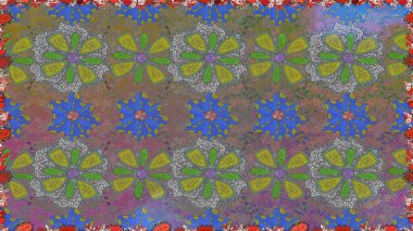 Küçük çiçekteki sevimli çiçek deseni. Birçok gri soyut çiçekli tropik, pürüzsüz desen. Varicologray raster kusursuz illüstrasyon.