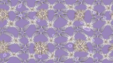 Renkli unsurlarla hareketli arka plan görüntüleri. Çiçekler. Eski model. Bayrak tarzı. Video kaydı. Şablon. Döngü. Kusursuz..