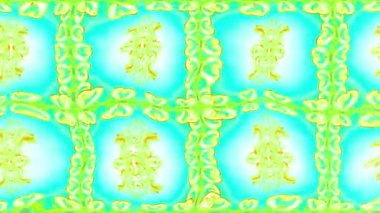 Renkli unsurlarla hareketli arka plan görüntüleri. Çiçekler. Eski model. Bayrak tarzı. Video kaydı. Şablon. Döngü. Kusursuz..