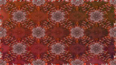 Anti-stres için soyut örnek sayfası. Raster illüstrasyonu. Kahverengi renklerde.