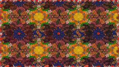 Tomurcukları çiçek olan sevimli bir çiçek deseni. Kusursuz bir geçmişi var. Raster illüstrasyonu. Kumaş, tekstil, duvar kağıdı baskısı için. Eski usul. Raster..