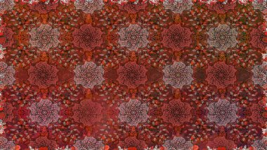 Küçük yabani çiçeklerdeki kusursuz halk desenleri. Özgürlük stili Millefleur 'lar. Tekstil, duvar kâğıdı, kapaklar, yüzey, baskı, hediye paketi, hatıra defteri, dekupaj. Taşralı şıklığı.