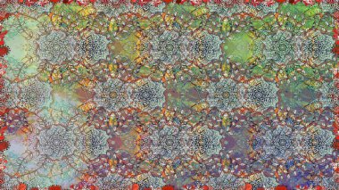 Çiçekli yaz çiçekleri. Küçük çiçekte güzel bir desen. Küçük renkli çiçekler. Moda baskıları için zarif bir şablon. Motley illüstrasyonu. Kusursuz..