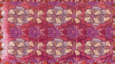 Doodle çiçekler ve dalları, otlar ve çiçekler. Elle çizilmiş. Raster resim. Güzel kumaş deseni.