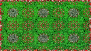 Organik motif arka planı. Kusursuz desen. Raster illüstrasyonu. Ultraviyole kumaş deseni.