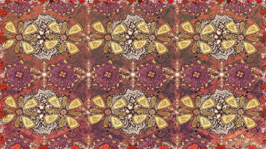 Kusursuz etnik tasarım. Çiçekleri, deniz kabukları, mandalaları ve suluboya efektleriyle donanma geçmişi. Yatak çarşafları, ceket, paket tasarımı, kumaş ve moda kavramları için tekstil baskısı.