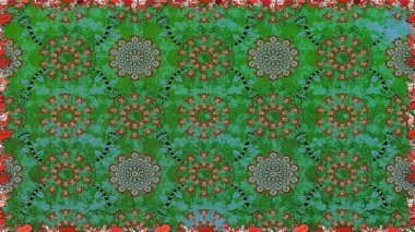 Çiçek deseni. Çiçeksiz arka plan. Şatafatlı bahar bahçesi dokusu. Raster illüstrasyonu.