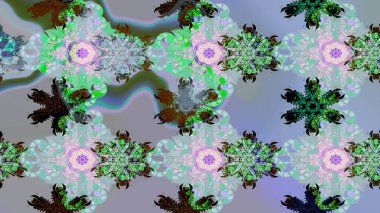 Taslak dekoratif arka plan, çiçek mandala. Raster illüstrasyonu. Çiçek. Mavi renklerde.