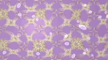 Renkli unsurlarla hareketli arka plan görüntüleri. Çiçekler. Eski model. Bayrak tarzı. Video kaydı. Şablon. Döngü. Kusursuz..