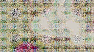 Renkli desenli eskiz deseni nötr çiçekler ve dekoratif elementlerle. Eskiz geçmişi. Raster illüstrasyonu. Kumaş, tekstil, duvar kağıdı baskısı için. Antika retro tarzı.