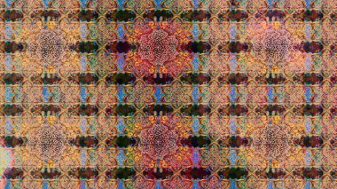 Küçük çiçekteki sevimli çiçek deseni. Raster illüstrasyonu. Çizim.