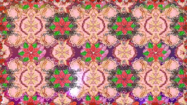 Raster dikişsiz çiçek deseni. Tarafsız renklerde vadinin çiçekleri.