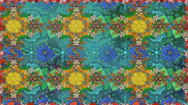 Çiçekli karalama şeklinde Raster çiçek deseni. Nazik, narin çiçek arkaplanı. Mavi renkte çiçekler.