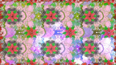 Küçük çiçekteki sevimli çiçek deseni. Raster deseni. Tarafsız renklerde yaz çiçekleri. Raster illüstrasyonu.