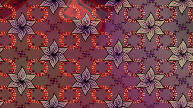 Sketch Floral Pattern in Raster illustration. Fancy fabric pattern. Colour Spring Theme sketch pattern Background. Flat Flower Elements Design.