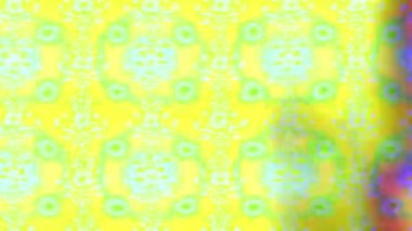 Renkli unsurlarla hareketli arka plan görüntüleri. Çiçekler. Eski model. Bayrak tarzı. Video kaydı. Şablon. Döngü. Kusursuz..